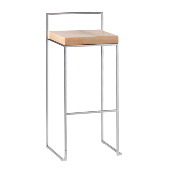 Barhocker Monza Edelstahl mit Sitz Sylt B39 SH75 cm mieten