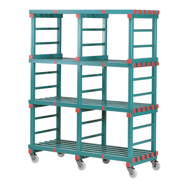 Küchenregal mit 4 Böden fahrbar B150*T60*H187 cm mieten