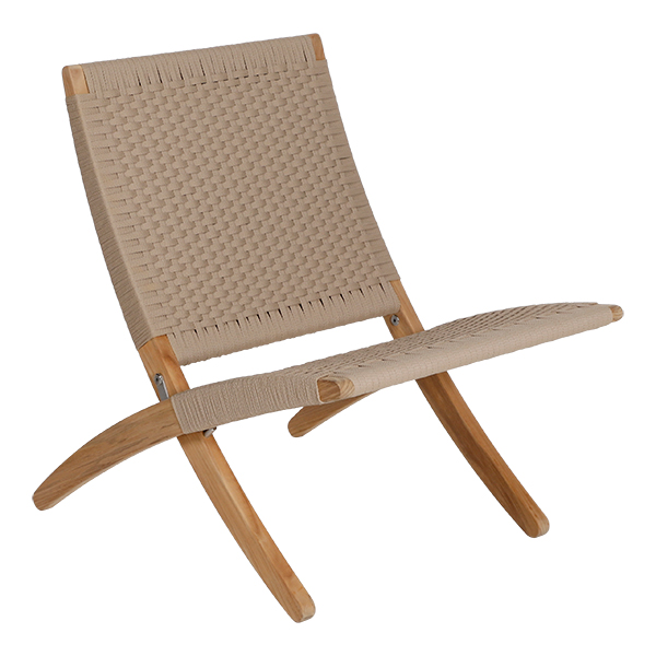 Carl-Hansen CUBA Teak-Loungechair Sesam mieten