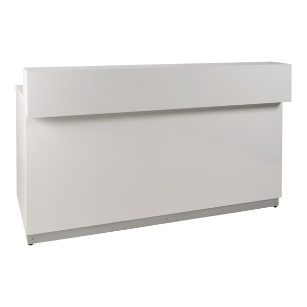 Theke weiß L200*T80*H115 cm mit Deckblatt weiß mieten