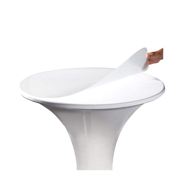 Schutzplatte transparent Ø78 cm für (Steh-)Tisch mieten