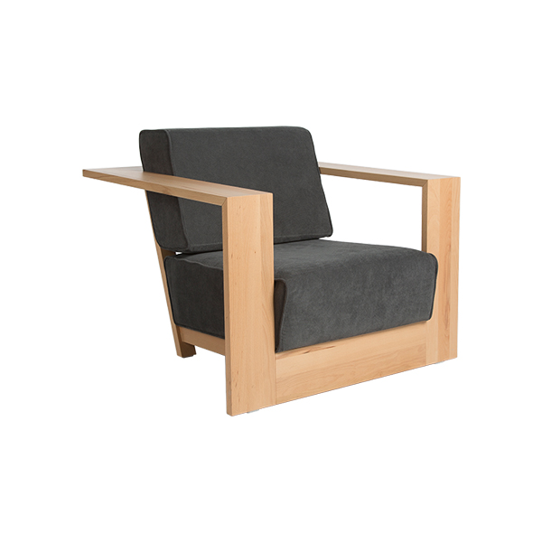Lounger Sylt mit Kissensatz Stoff grau mieten