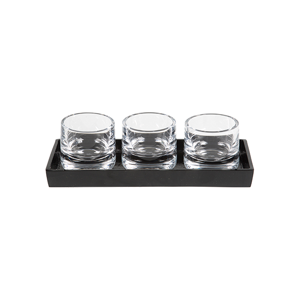 Senso Tischdekosatz 355 black glass 12,5*30 cm mieten
