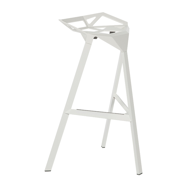 Stool One (Barhocker) weiß B56*T47*H83 SH77 cm mieten
