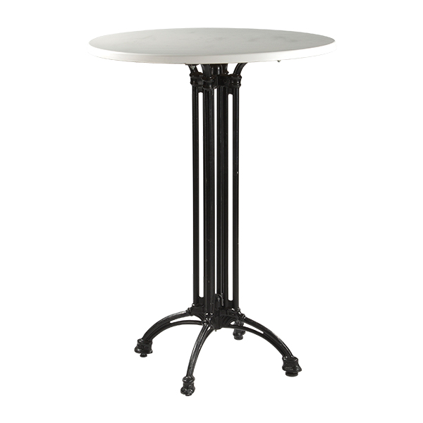 Stehtisch Prag Alu-Gußeisen weiß Ø80*H110 cm mieten