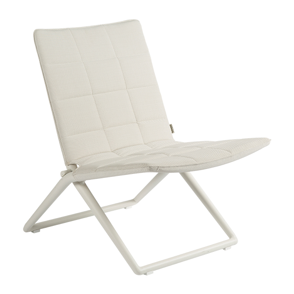 Lounge Stuhl Traveller klappbar weiß B54*T58*H78 SH40 cm mieten