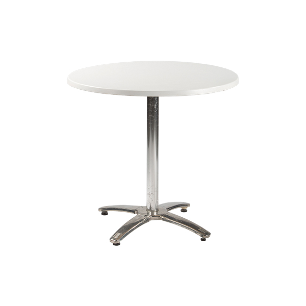 Bistrotisch Aluminium weiß Ø80*H74 cm mieten