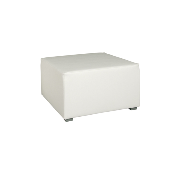 Lounge-Hocker Hollywood weiß B70*T70*H41 cm mieten