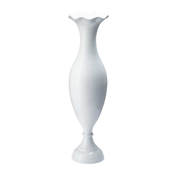 Rococo Vase weiß Crown Ø20 H75 cm mieten