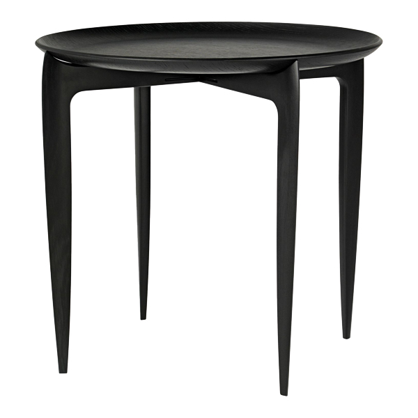 Fritz Hansen Tray Table small Lounge schwarz Ø45*H42 cm mieten