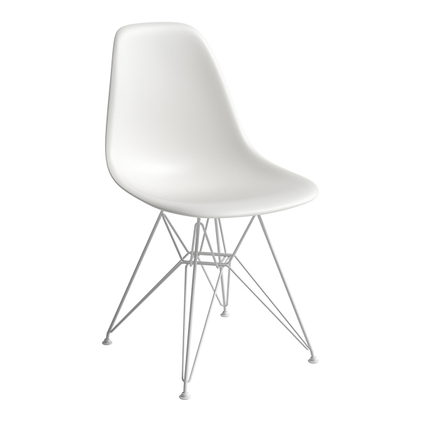 DSR Eames Plastic Chair weiß Sitz weiß mieten