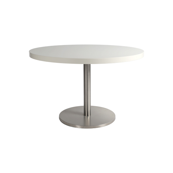 Dinnertisch Ibiza weiß Ø120 H76 cm mieten