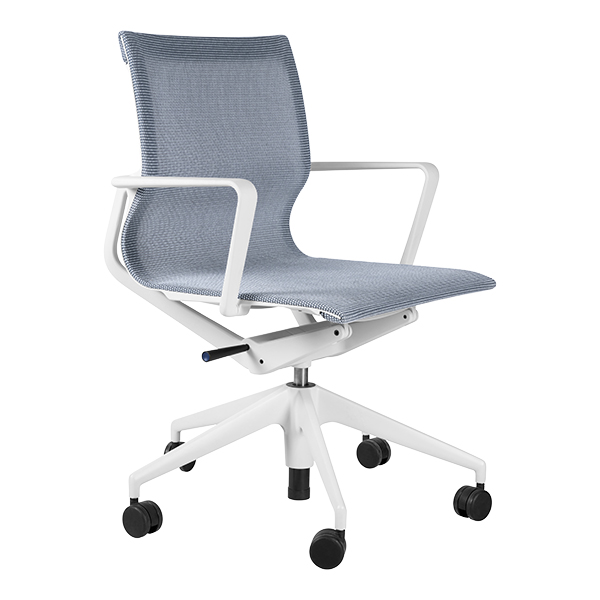 Bürodrehstuhl Physix soft grey - soft grey Untergestell mieten