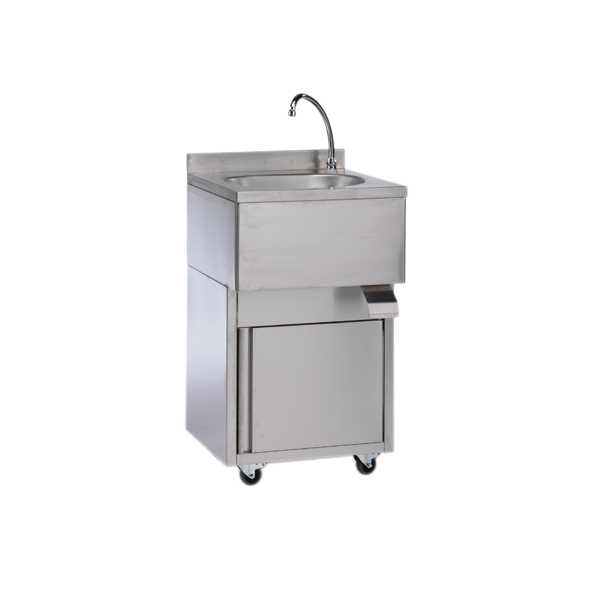Waschbecken Edelstahl mit Kniebedienung und Boiler 10 ltr mieten