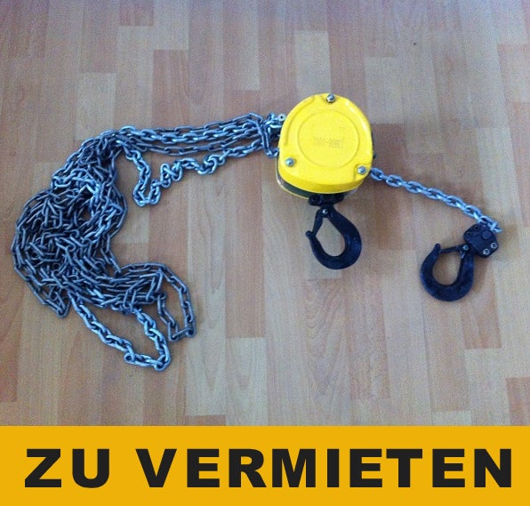 Kettenzug / Flaschenzug 3000 kg mit 4 m Kette