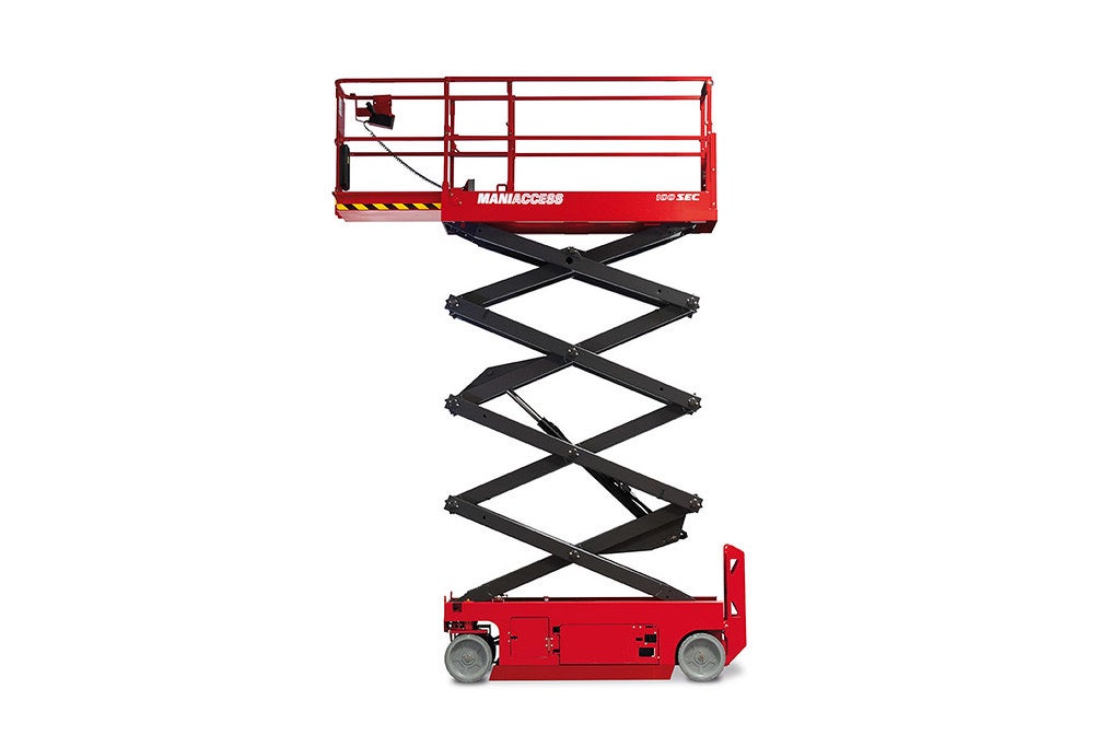 Elektro-Scherenbühne 100 SEC Arbeitshöhe 9,92 m, Breite 0,81 m, 227 kg