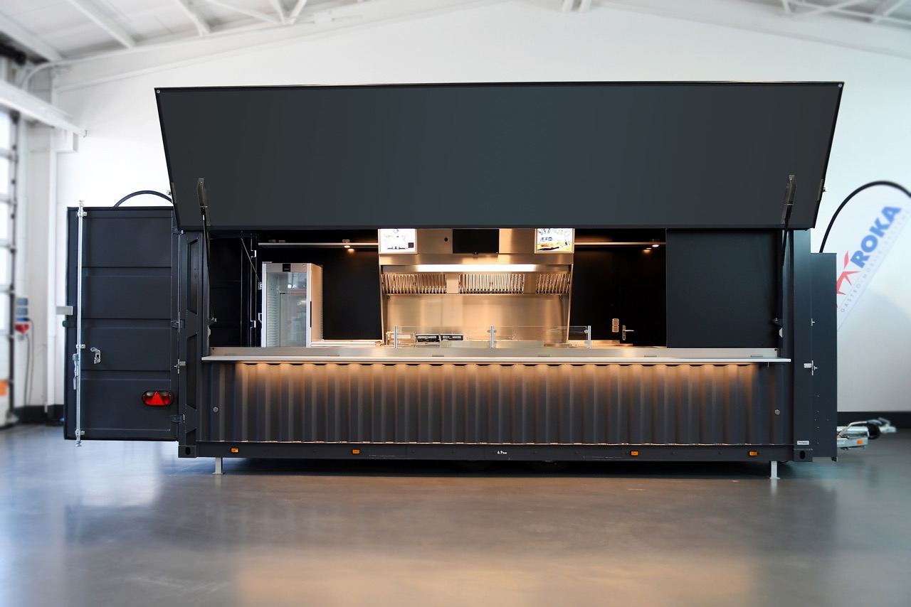 Food Trailer Mieten: Modell Contrailer 60 – Fahrzeug-ID M085 mieten bei ROKA Werk GmbH