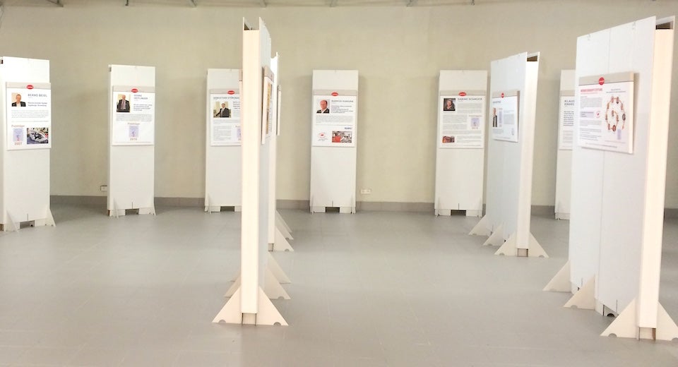 Stellwände, Stellwand, Präsentationswand, Ausstellungswand, Pinnwand, Trennwand rollbar – 2