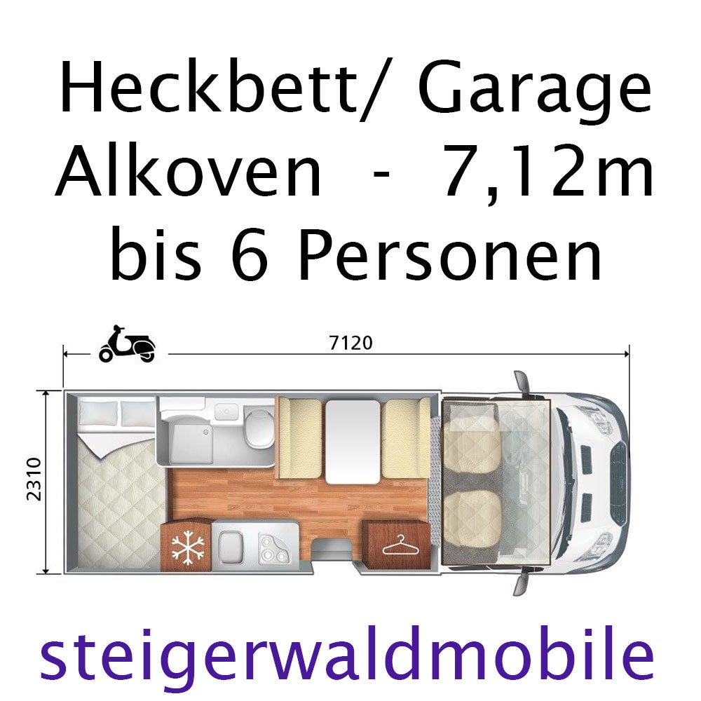 Wohnmobil - Alkoven bis 6 Personen Neuzulassung 2024 – 3