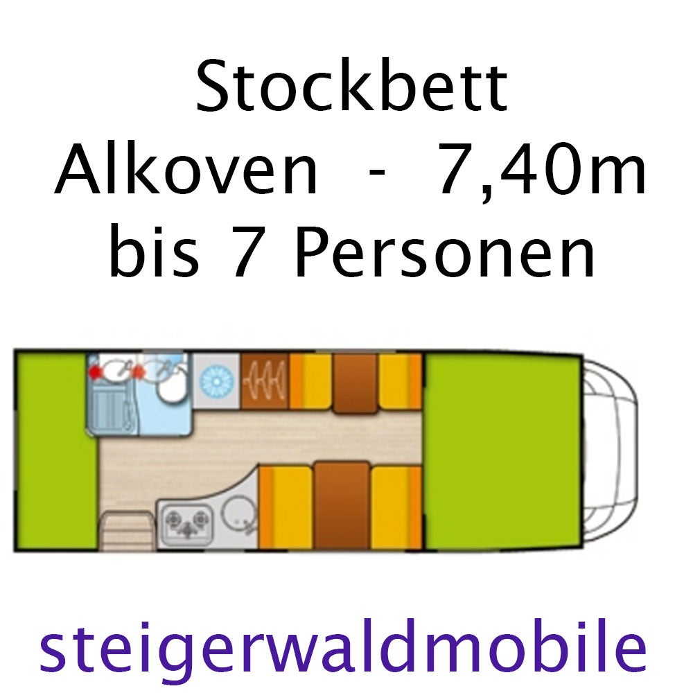 Wohnmobil - Alkoven bis 6 Personen Neuzulassung 2024 – 2