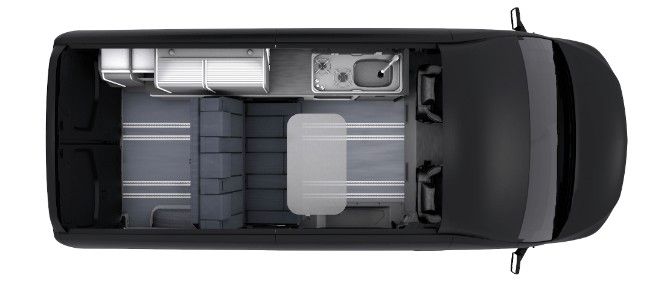 Campervan mit Aufstelldach für 4 Personen – 3