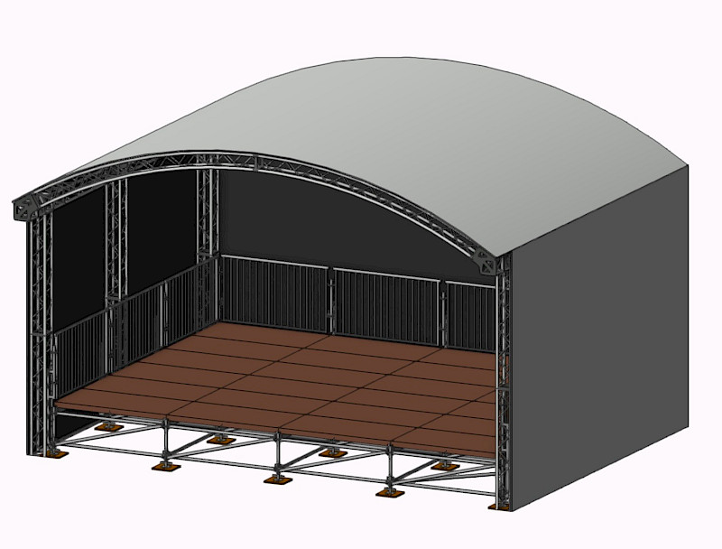 Buehnendach 8 M X 6 M mieten bei Magic Event- & Medientechnik GmbH (GF Marcus Häring, Markus 