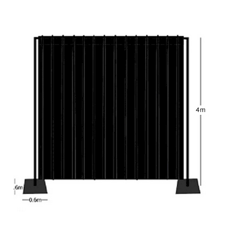 Wentex Pipe Und Drape System 27 M 4M Hoehe mieten