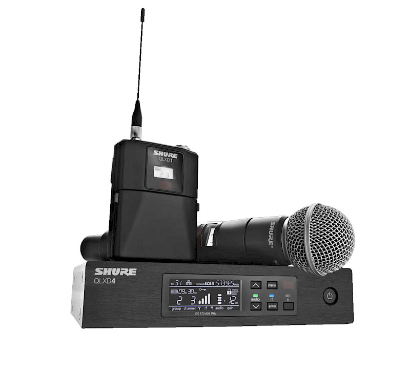 Shure Qlx D4 Funkmikrofon mieten