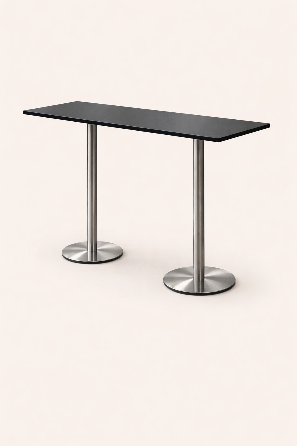 Stehtisch ”Construct” 180×70, rund/schwarz mieten bei Northern Events