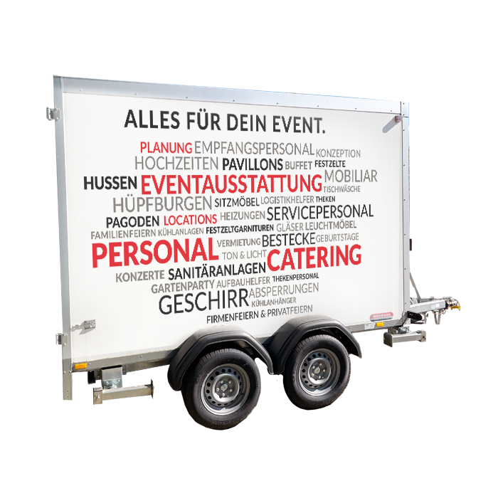 Transportanhänger 3,5 mit Laderampe mieten bei Northern Events