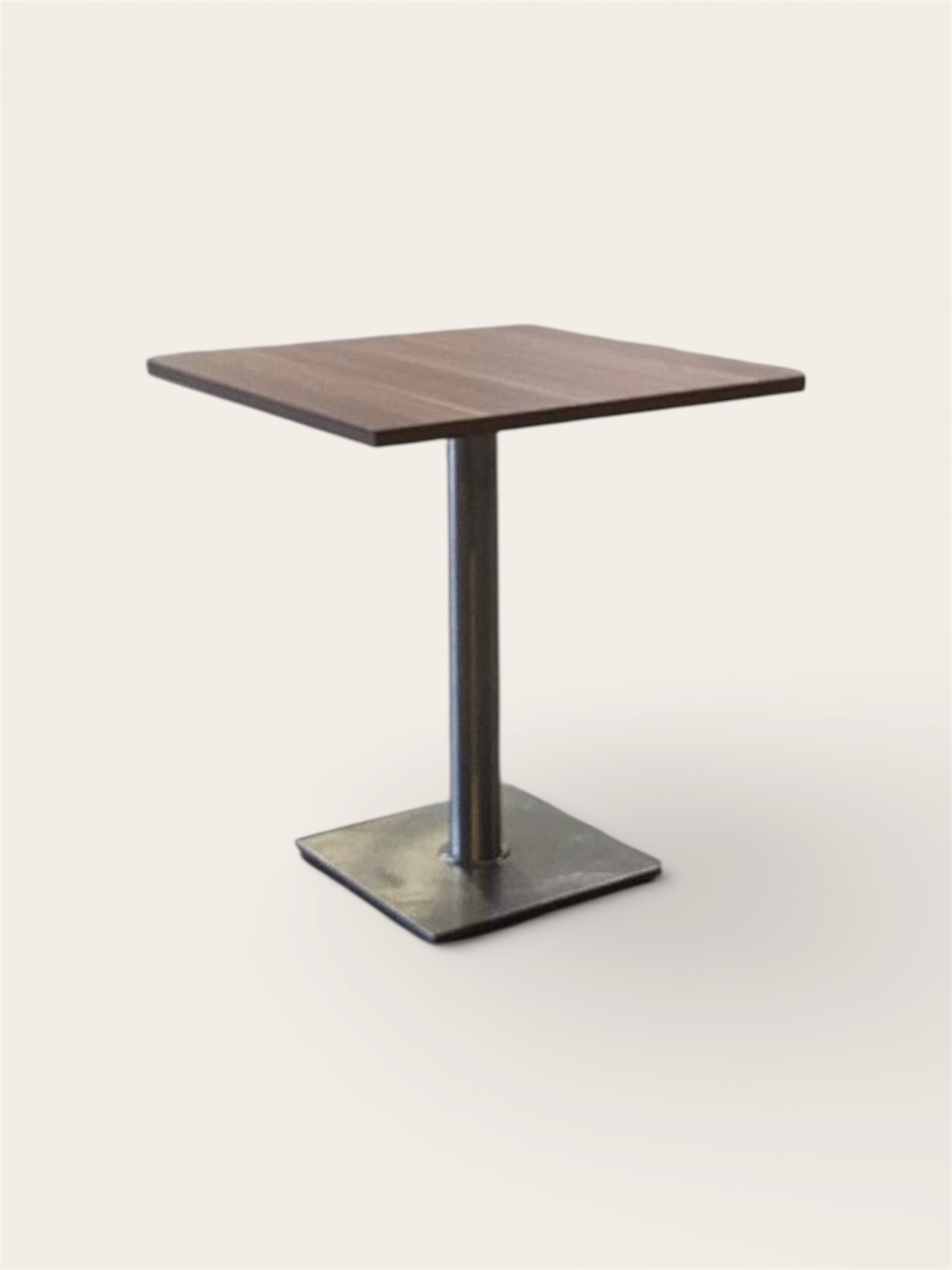 Tisch ”Construct” 70×70, eckig/nussbaum mieten bei Northern Events