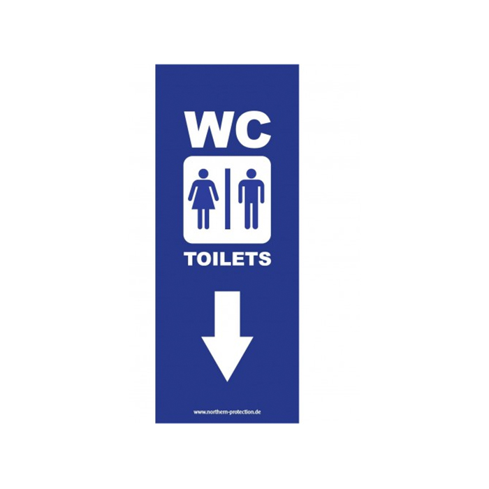 Fahne “WC – Toilets” mieten bei Northern Events