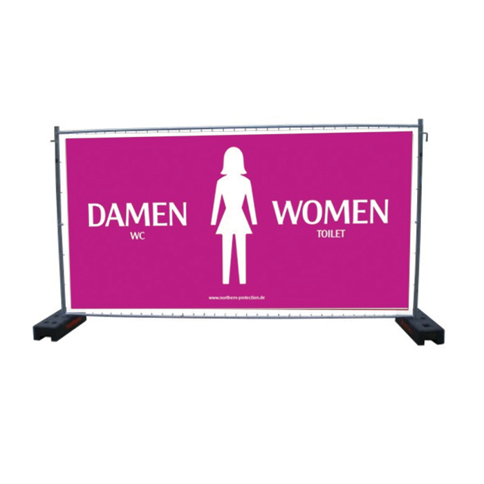 Sichtschutzplane “WC-Damen” mieten bei Northern Events