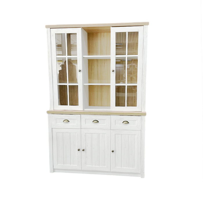 Vitrine ‘Landhaus 2-Teilig’ weiss mieten bei Northern Events