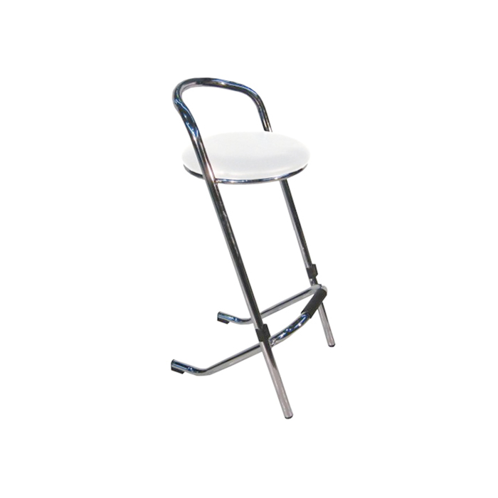 Barhocker “Style” Chromegestell – weiß mieten bei Northern Events