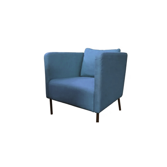 Sessel “Lounge Retro” blau mieten bei Northern Events