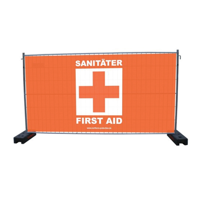 Sichtschutzplane “Sanitäter – First AID” mieten bei Northern Events