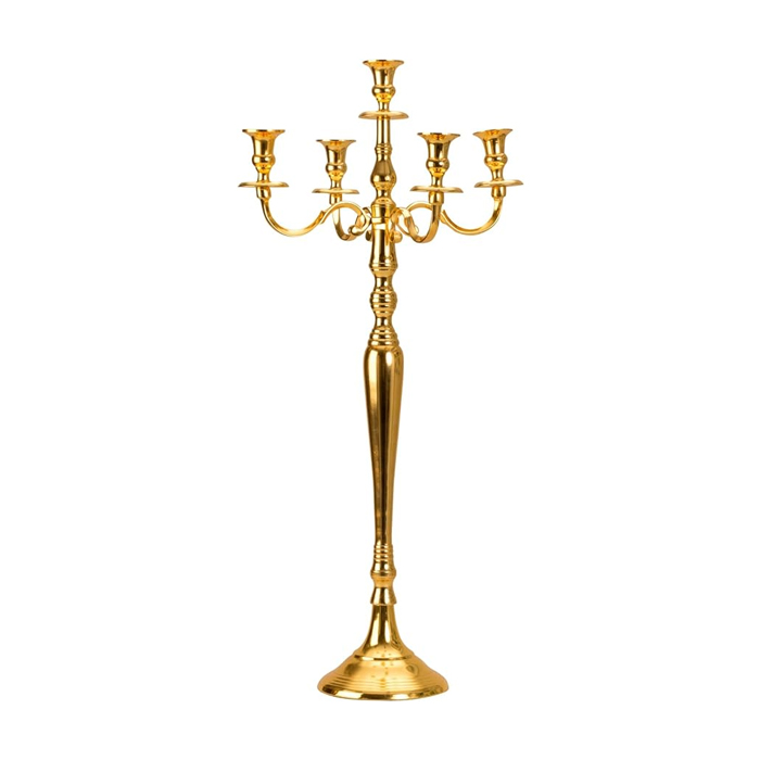 Kerzenständer 5-armig gold (80 cm) mieten bei Northern Events