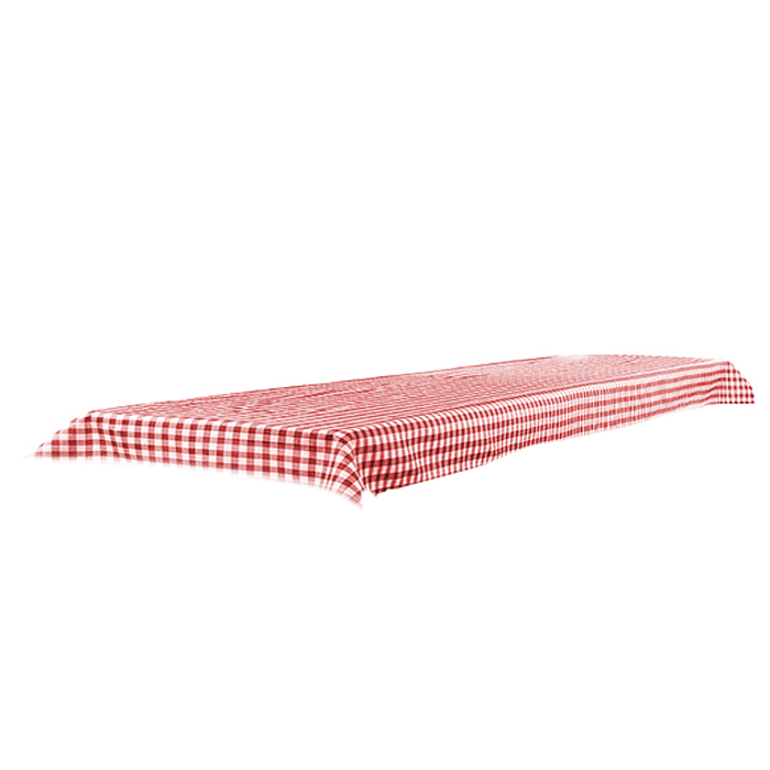 Tischdecke ▭ 90×250 cm – rot/weiß kariert mieten bei Northern Events