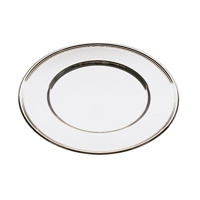 Platzteller “Silber” ○ 31cm mieten bei Northern Events