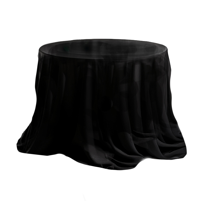 Tischdecke ○ 240 cm – schwarz mieten bei Northern Events