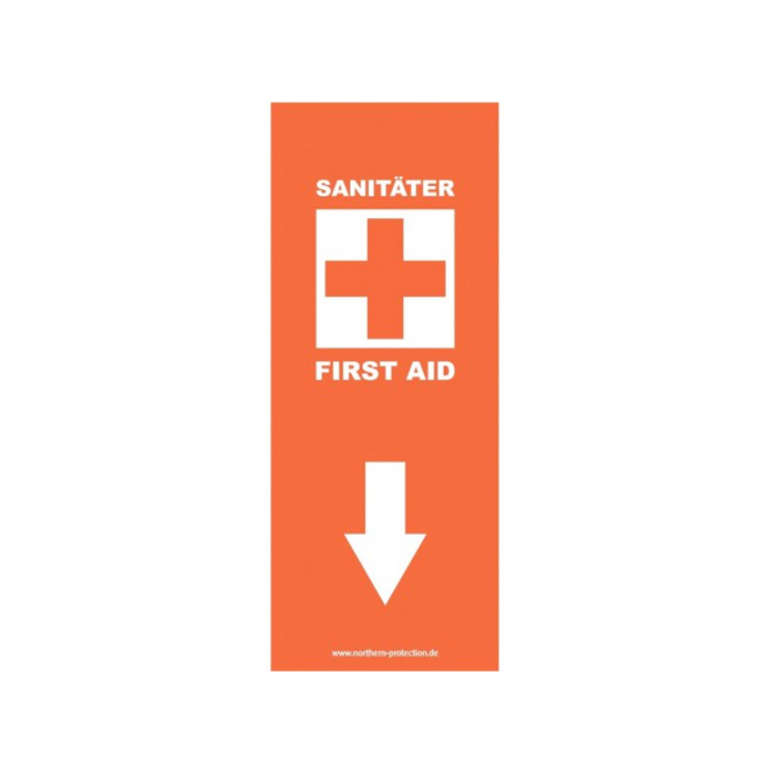 Fahne “Sanitäter – First Aid” mieten bei Northern Events