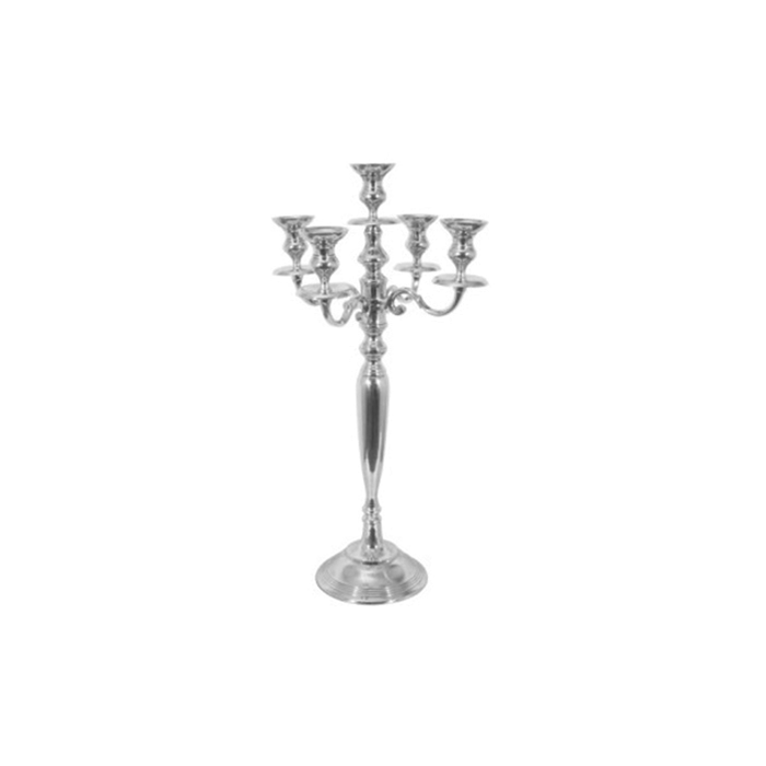Kerzenständer 5-armig chrom (80 cm) mieten bei Northern Events