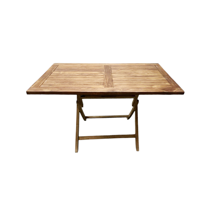 Tisch “Teak” ▭ 120×70 cm – klappbar mieten bei Northern Events