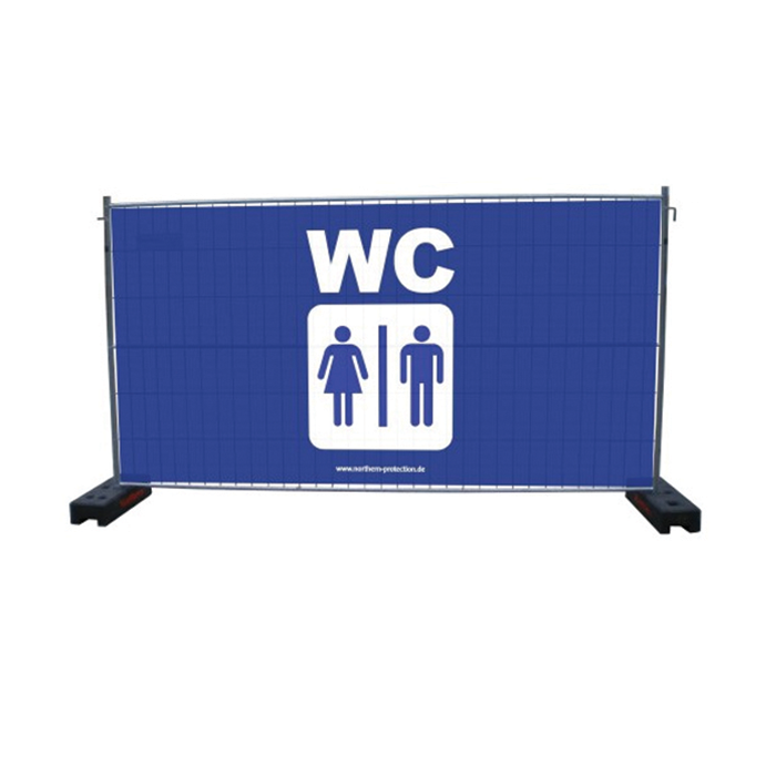 Sichtschutzplane “WC” mieten bei Northern Events