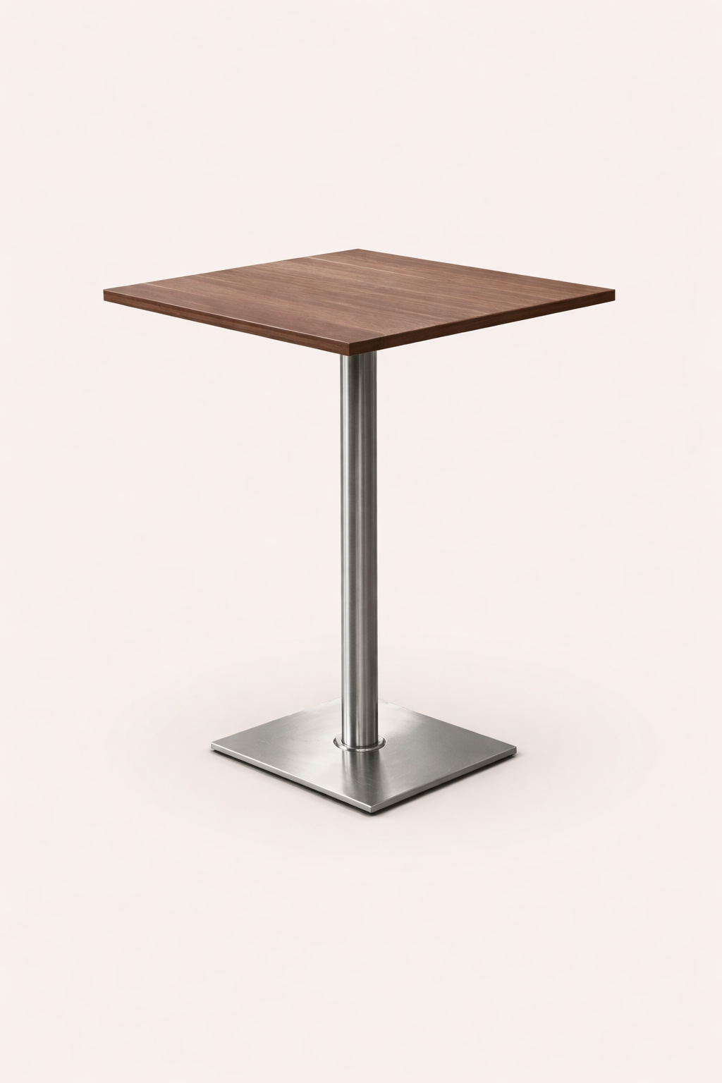 Stehtisch “Construct” 70×70, eckig/Holzoptik mieten bei Northern Events
