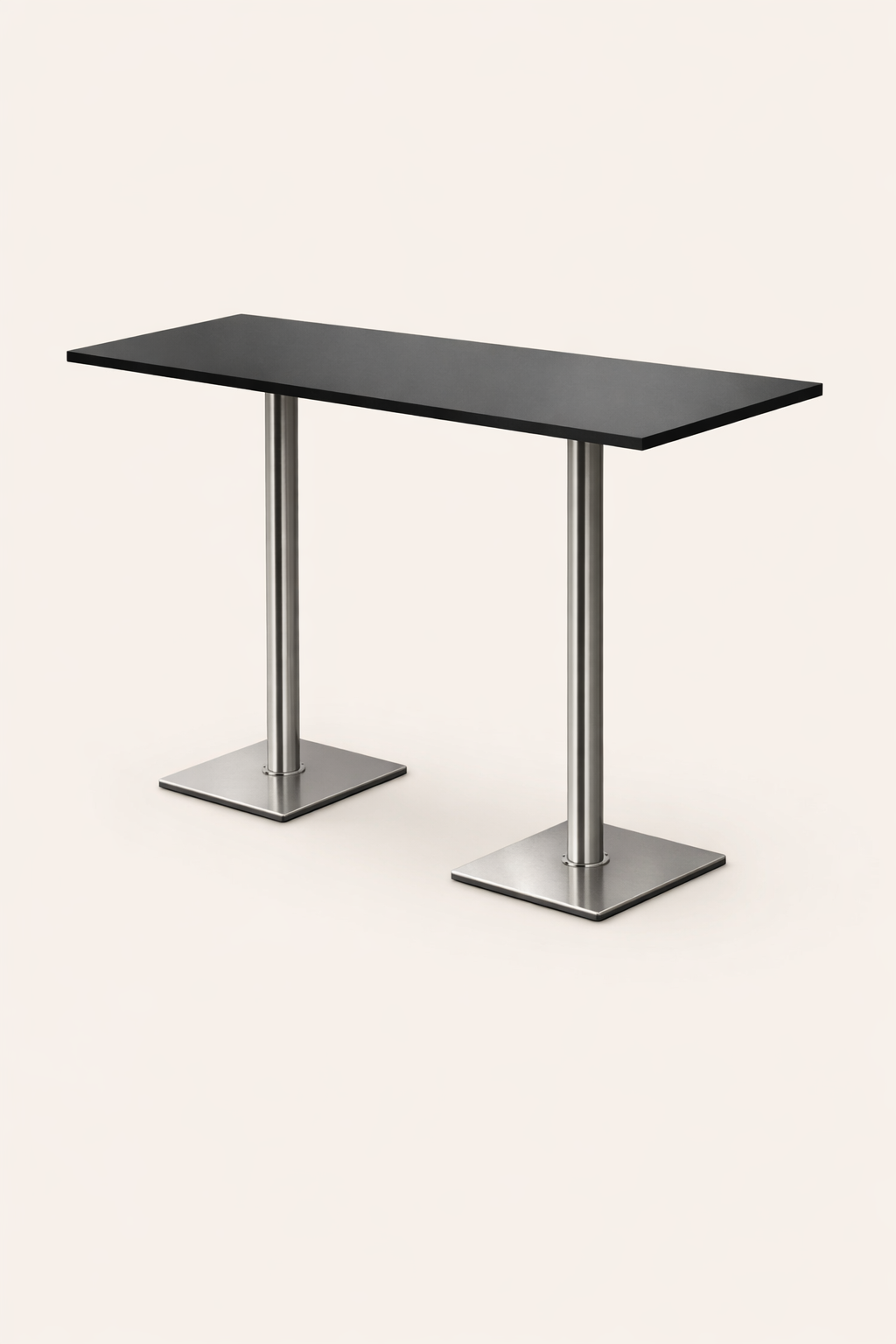 Stehtisch ”Construct” 180×70, eckig/schwarz mieten bei Northern Events