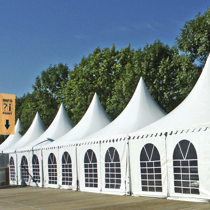 Pagode 3x3m inkl. Holzfußboden mieten bei Northern Events