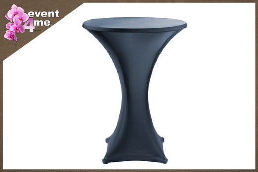 Stehtischhussen Elegant Ø 80 cm in weiß mit Schleife günstig mieten, leihen von event4me aus Mannheim – 4