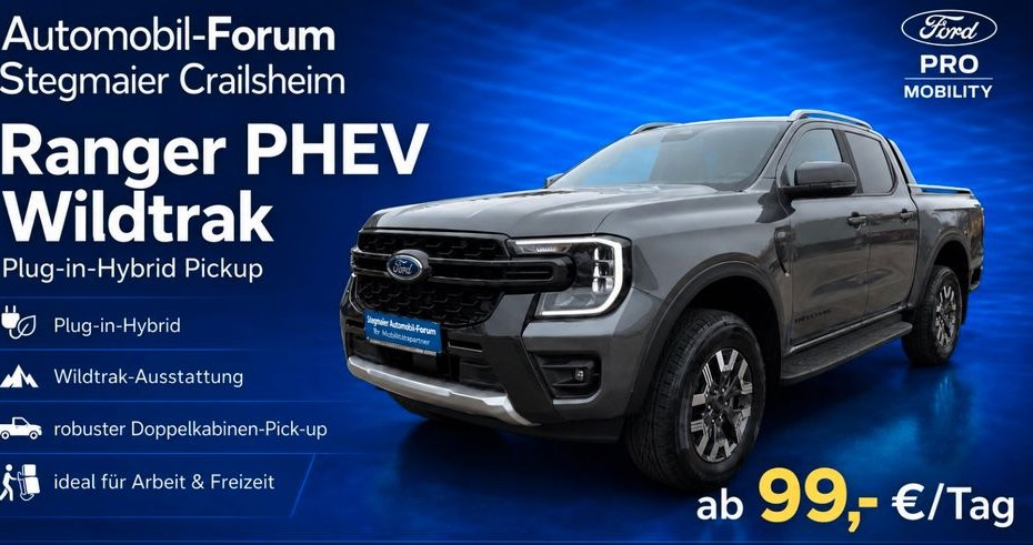 Mietwagen Ford Ranger PHEV mieten in Crailsheim – Zubehör statt Kauf